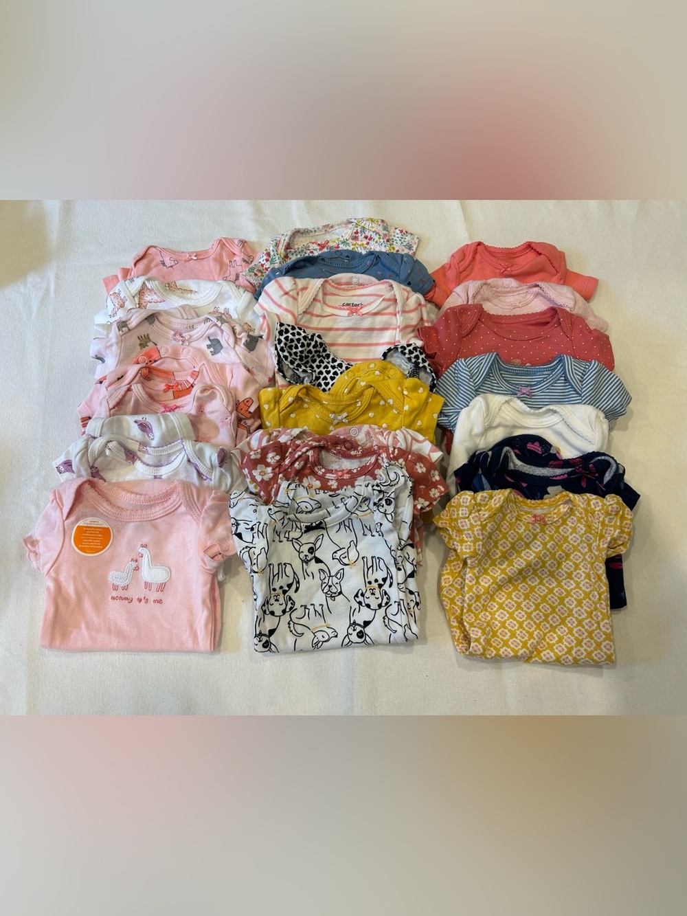 22 baby girl onesie bundle